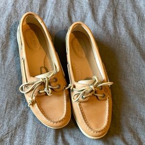 Brown Leather Sperry Boat Shoes